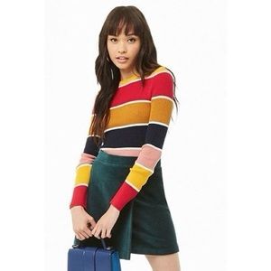 ‼️SOLD‼️ NWOT Forever 21 Green Wrap Mini Skirt